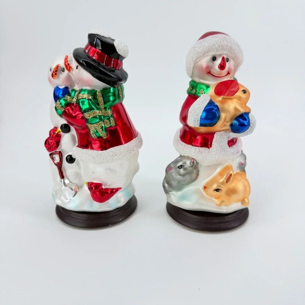 Vintage Ornaments Thomas Pacconi 30th Anniversary Snowmen 2 Piece Set 6